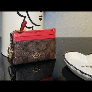 Coach Women’s Mini Skinny Id Case Keychain Wallet